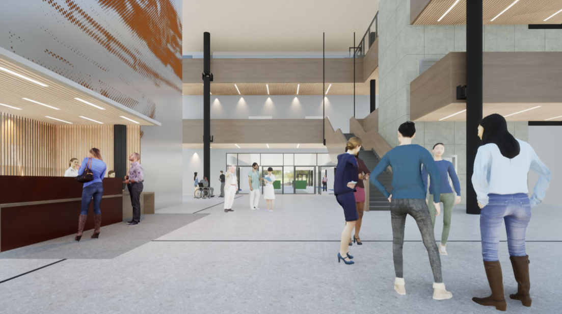 Glassgaten med mennesker