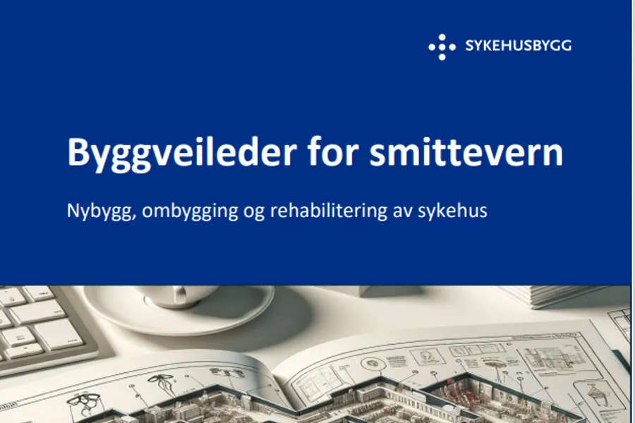 BIlde av forsiden på Byggveileder smittevern